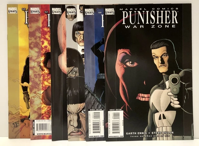 PUNISHER WAR ZONE #s 1 2 3 4 5 6 Set [2009 6 Comics Marvel Knights] NM Ennis