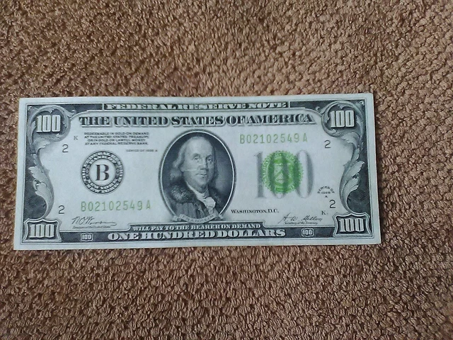 1928 Series A $100 One Hundred Dollar Banknote, Lgs, Xf++/Au, New York-Issued