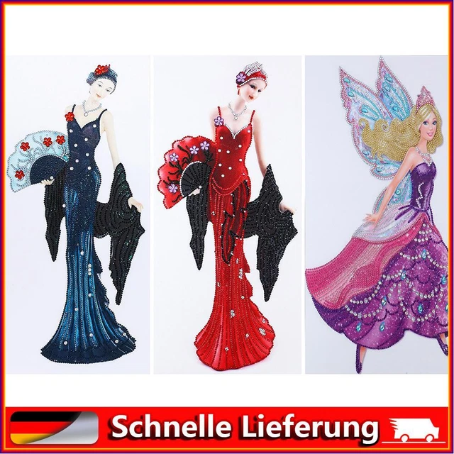 liuwei 5D-Diamant-Malerei-Set f? Erwachsene, DIY, Damen, spezielles Diamantgem?d