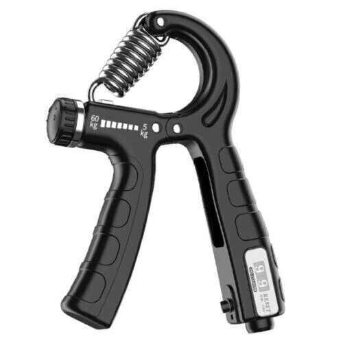 5-60KG Hand Gripper Strengthener Forearm Non Slip Trainer Stainless Steel Spring
