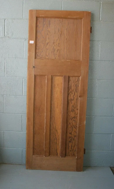 Reclaimed 1930's 4 Panel Pine Door 75 3/4" x 28" Internal  ref 116A