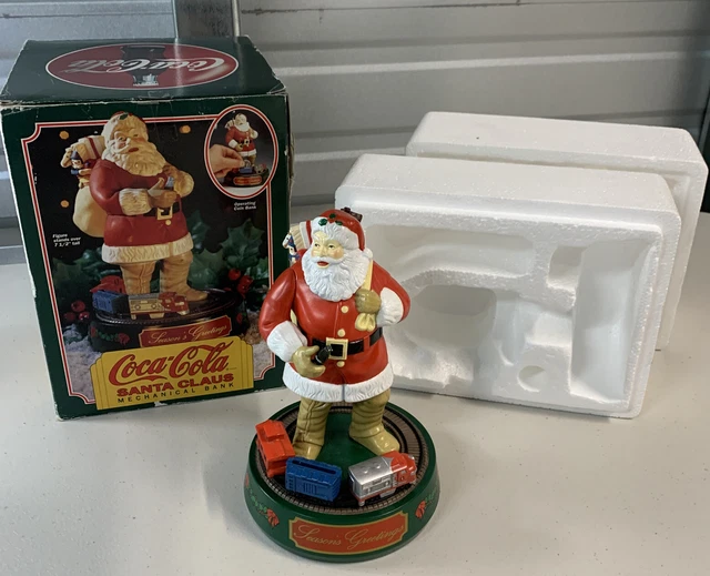 Coca Cola Santa Claus Mechanical Bank Christmas Seasons Greetings