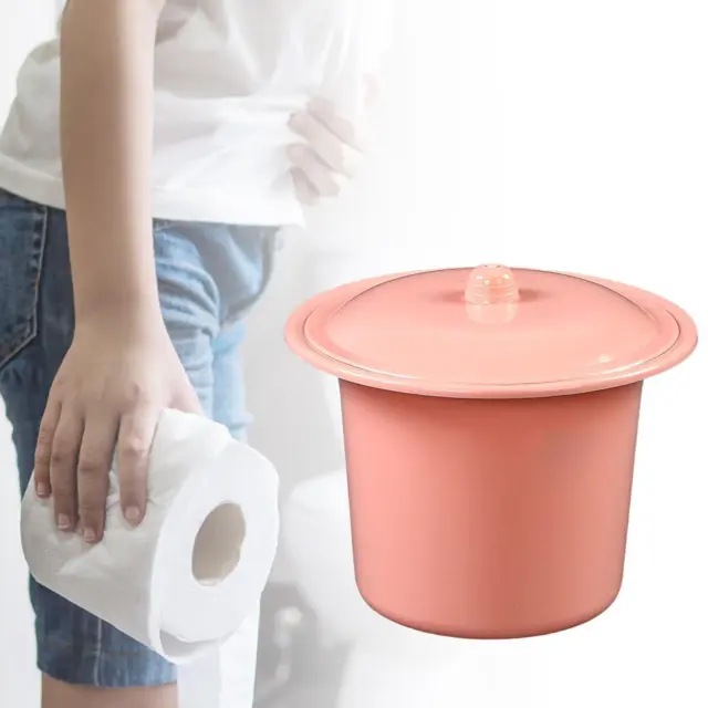 Portable Toilet Household Bedroom Bedpan Urinals Pink