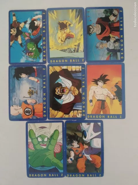 Lote Dragon Ball Z Serie 1 Azul - 8 Cartas - Cards Panini Español (Dg)