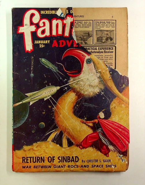 Fantastic Adventures Pulp / Magazine Jan 1949 FR/GD 1.5