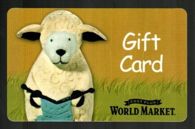 COST PLUS WORLD MARKET Sheep Knitting ( 2007 ) Gift Card ( $0 )