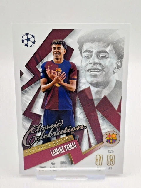 TOPPS MATCH ATTAX 2024-25 Lamine Yamal Classic Celebration Exclusive