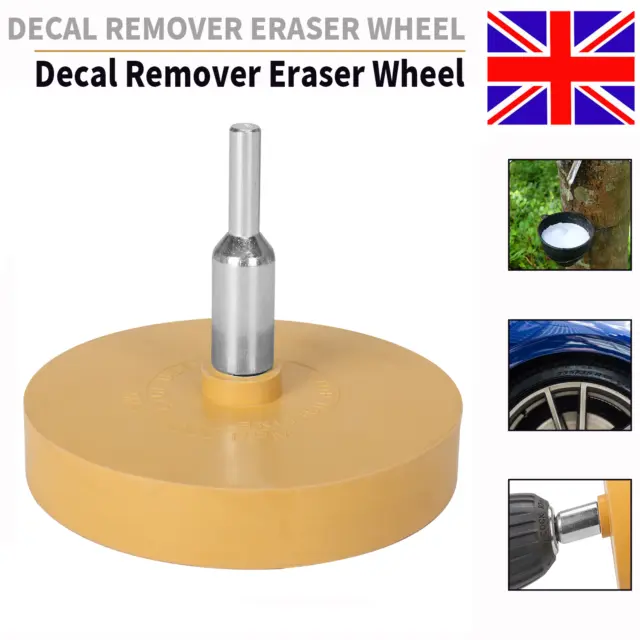 4'' Car Decal Remover For 3M Glue Rubber Eraser Wheel Remove Adhesive  Sticker