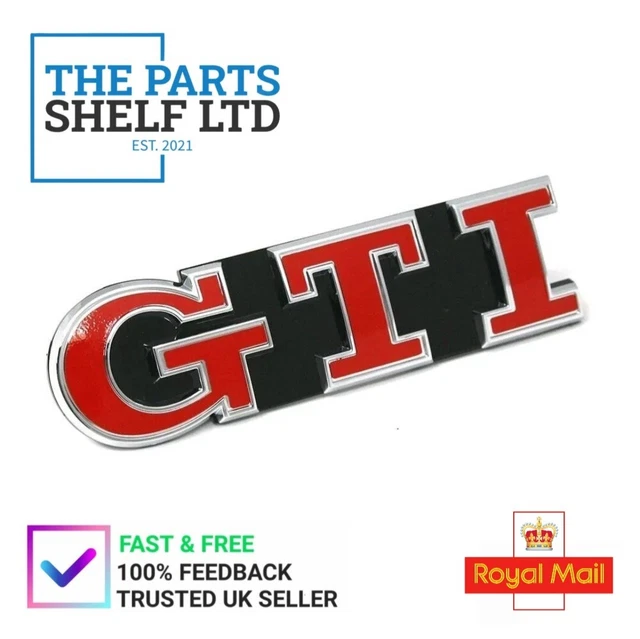 New Genuine Vw Golf Mk7.5 Gti Front Grille Badge Emblem Black Tornado Red