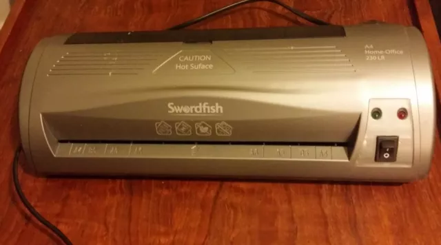 Swordfish A4 Home-Office Laminator 230LR + Opened Pack of A4 & A5 Pouches