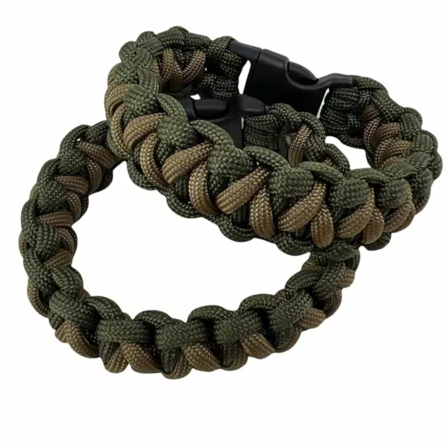 Paracord Bracelet Genuine 550 Type III 7 Strand Core, Survival, Green