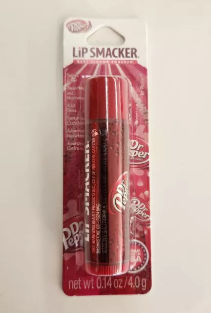 DISCONTINUED Lip Smacker Lip Gloss Lip Balm Dr Pepper 0.14 Ounce. New Sealed