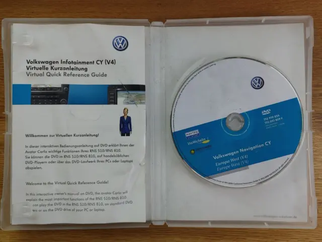 Volkswagen Navigation DVD CY Europa West (V4) 2x DVD