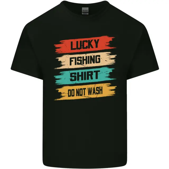 Lucky Fishing Shirt Fisherman Funny Mens Cotton T-Shirt Tee Top