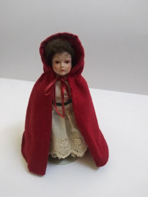 Vintage 1985 Collectible Avon Porcelain  - Fairy Tale Doll -  Red Riding Hood