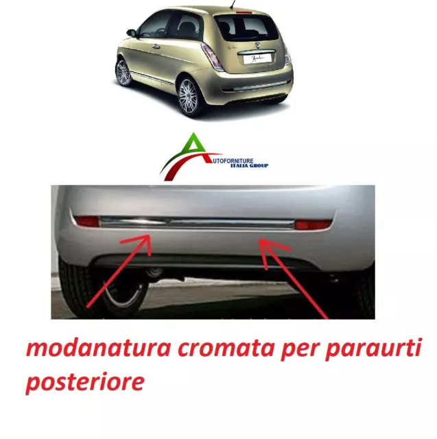 Profil Moulure Bande Chrome Pour Pare-Chocs Ypsilon 2006>2011