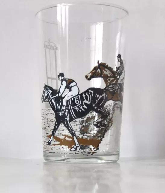 Vintage Verre Moutarde Tierce Course Chevaux