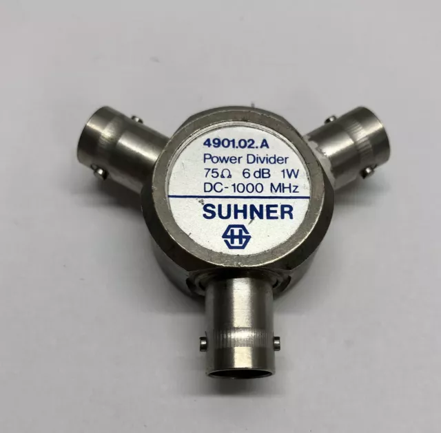 4901.02.A - Resistive Power Divider 75 Ohm, 6dB 1W, Huber+Suhner