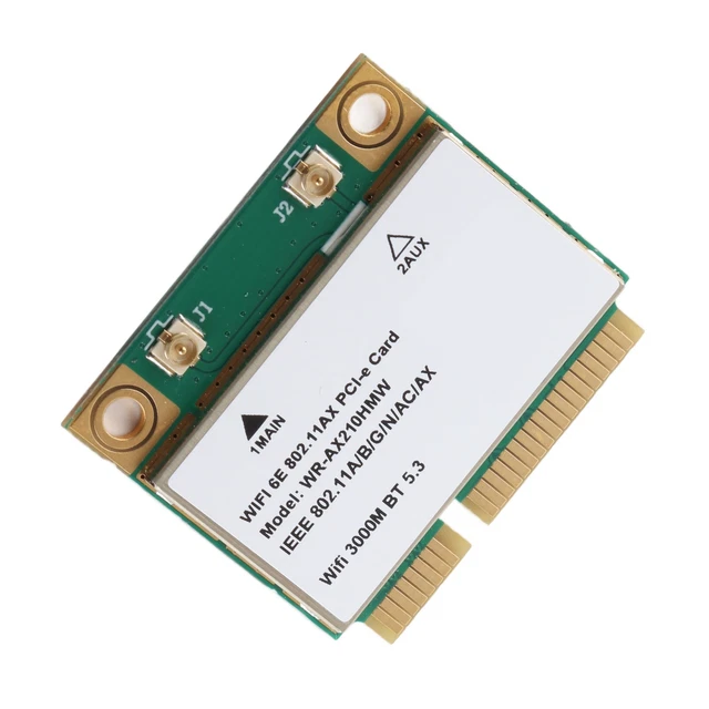 Scheda Wireless Mini PCIE WiFi 6E – Tripla Banda 2.4/5/6 GHz + BT 5.3 – AX210HMW Per Laptop - copertina