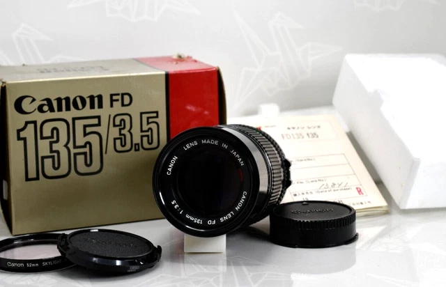 [ près De Mint en Boîte] Canon Neuf Fd Dnf 135mm f3.5 Téléphoto Mf Objectif
