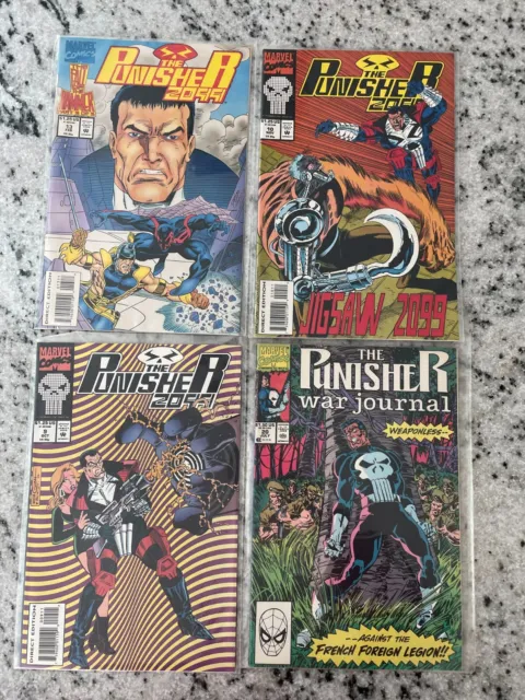 Lot Of 4 Punisher Marvel Comic Books War Journal 20 + 2099 # 8 10 13 J963