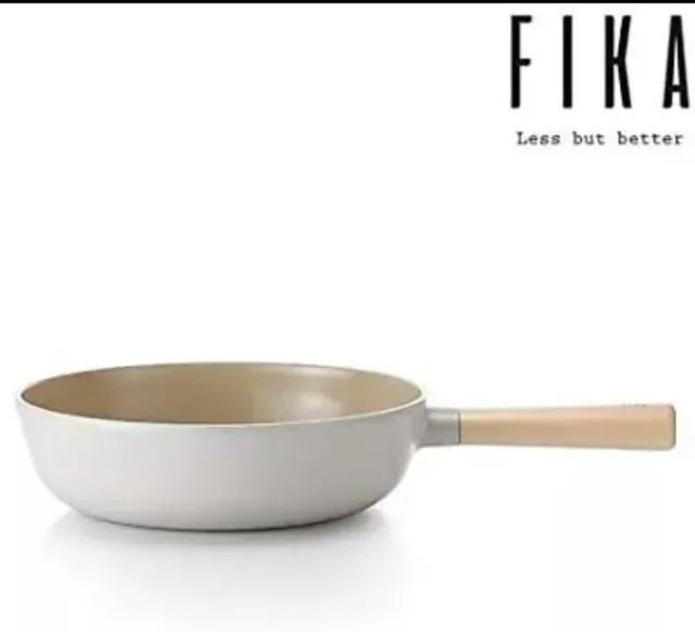 NEOFLAM FIKA 10" WOK for Stovetops and Induction | Wooden Handle | Made in Korea