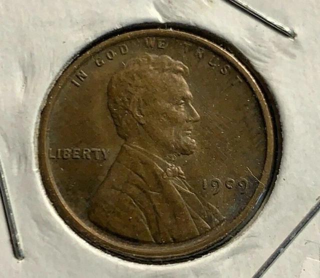1909-P VDB Lincoln Wheat Cent Penny (BU - Brown) - Old U.S. Coins