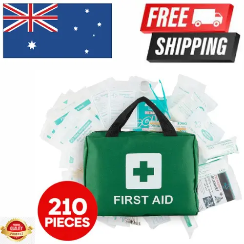 Deluxe Emergency First Aid Kit Medical Workplace Family Safety Injury Treatment*