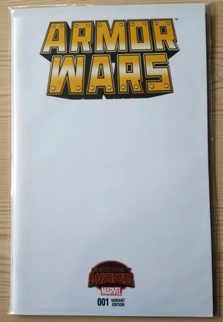 Armor Wars #1 Blank Sketch Cover Variant Marvel Secret Wars Iron Man War Machine