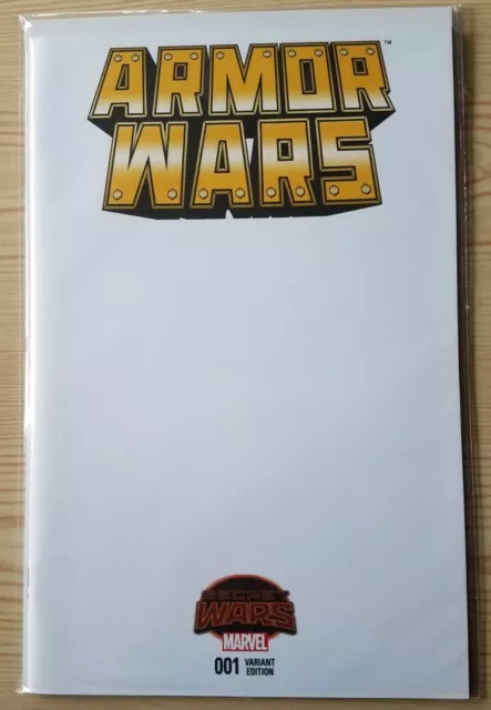 Armor Wars #1 Blank Sketch Cover Variant Marvel Secret Wars Iron Man War Machine