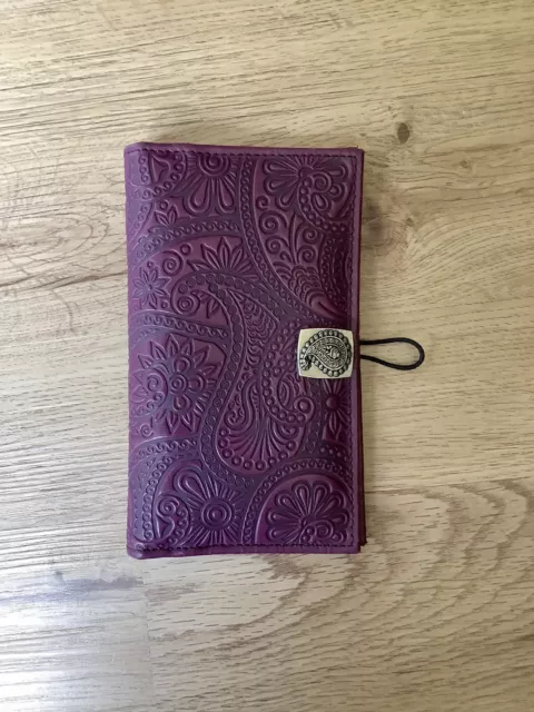 OBERON DESIGN LEATHER Paisley Women’s Wallet in Orchid $68.00 - PicClick