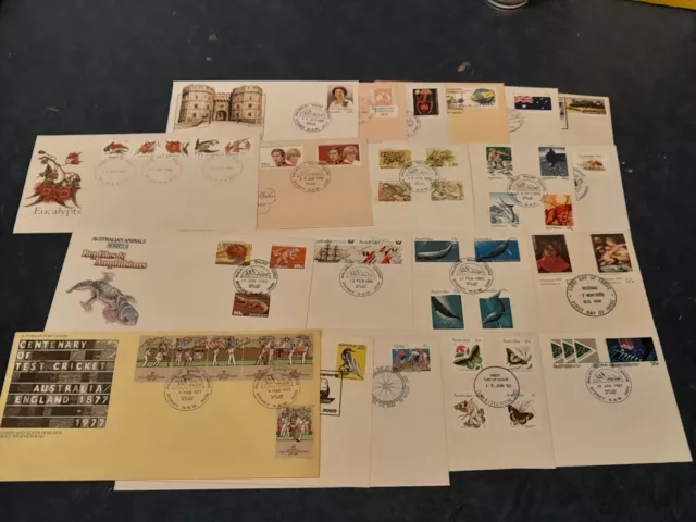 Australian First Day Covers Mostly 1980s  - STAMPS COVERS  20 all Different no4