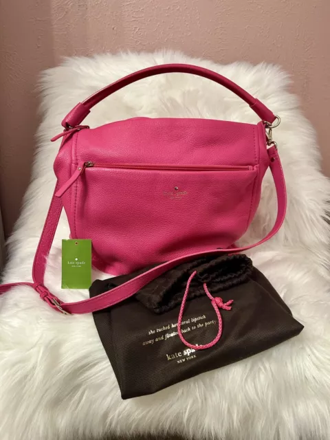 Kate Spade Cobble Hill Curtis Leather Handbag Love Pink