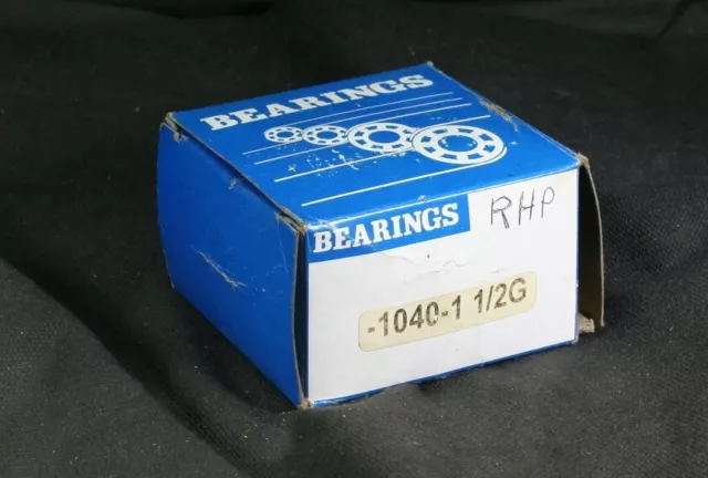 One (1) RHP Bearings 1040-1.1/2G Insert Bearing  1-1/2' Bore Generic Box