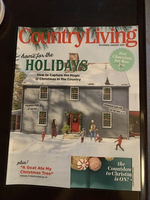 COUNTRY LIVING MAGAZINE December 2022 January 2023 ISSUE Label Cut Out