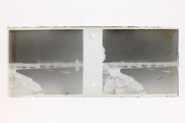 Fleuve France Photo Amateur NEGATIF PL51L31n19 Plaque de verre Vintage 1909