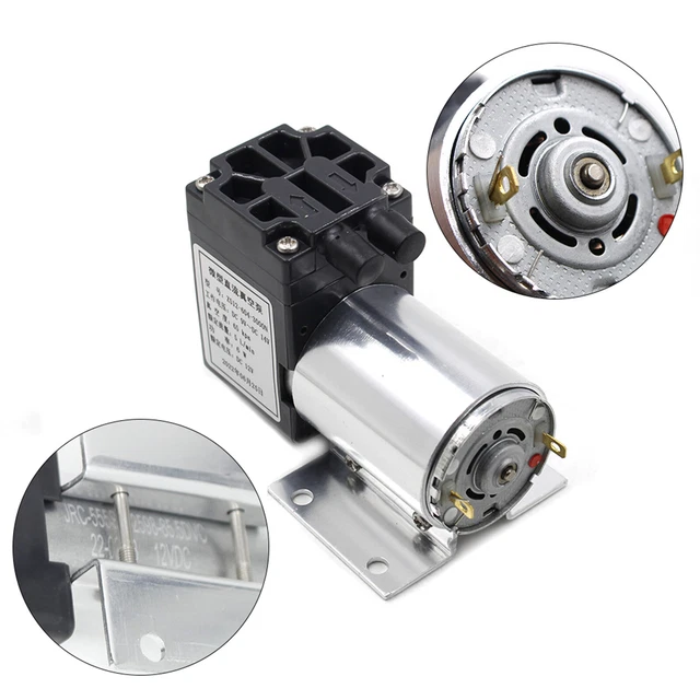 DC12V Mini Pompa Vuoto Pompa Depressione Aspirazione 5L/Min 65 Kpa Con Supporto