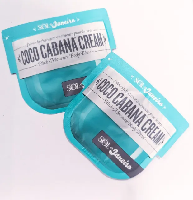 LOT OF 2 Sol De Janeiro COCO CABANA CREAM Sample 7.5 ml *2 SOLD OUT!! Brand  New $25.00 - PicClick