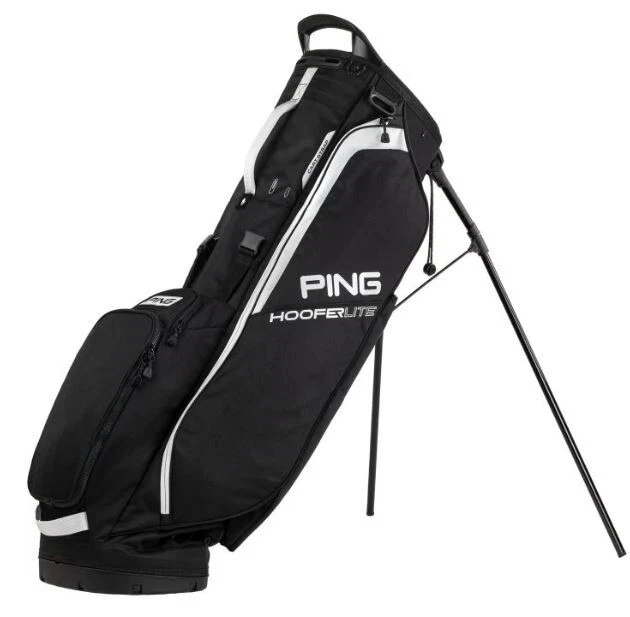 PING 2023 HOOFER Lite Stand Carry Golf Bag 231C BLACK 4Way Divider New