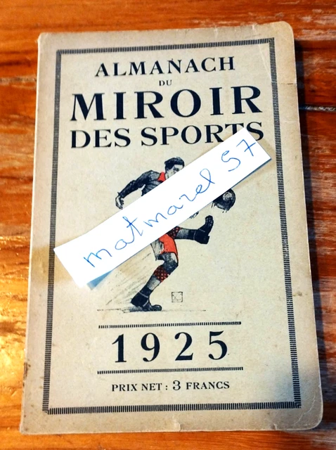 Almanach Du Miroir Des Sports 1939 - Original Vintage - Livre Ancien