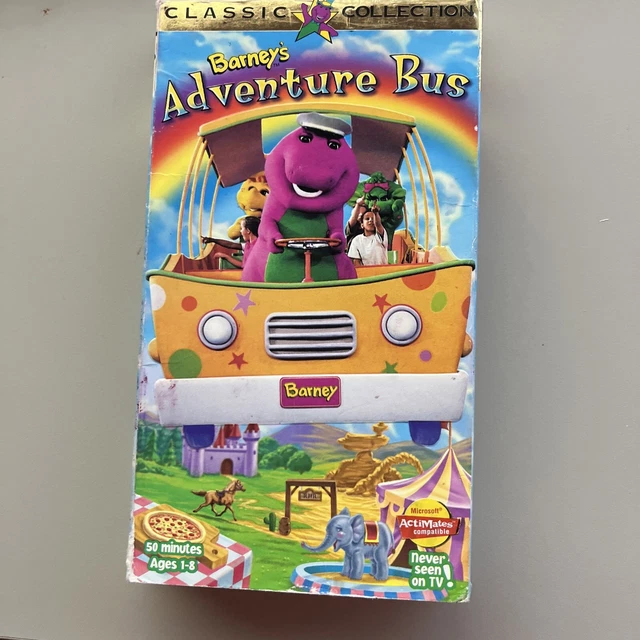 BARNEY BARNEYS Adventure Bus VHS 1997 UNTESTED 8 10 PicClick UK