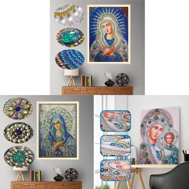 DIY 5D Sonderform Religion Diamant Malerei Kit Kreuzstich Kunsthandwerk