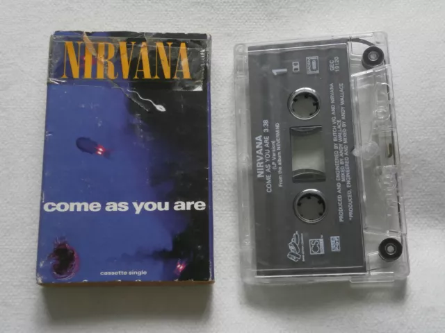 Nirvana - Come A you Are - K7 Cassette Audio Single 2 Titres - RARE