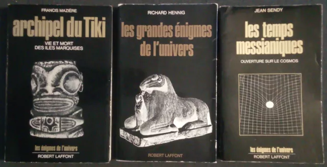 Les énigmes de l'univers 3 volumes éditions Robert Laffont