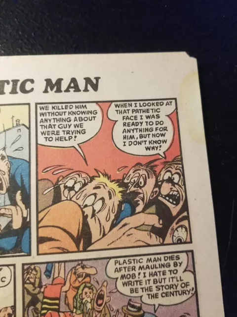 Vintage comic book loose page artwork  Plastic Man   Dc Comics 3
