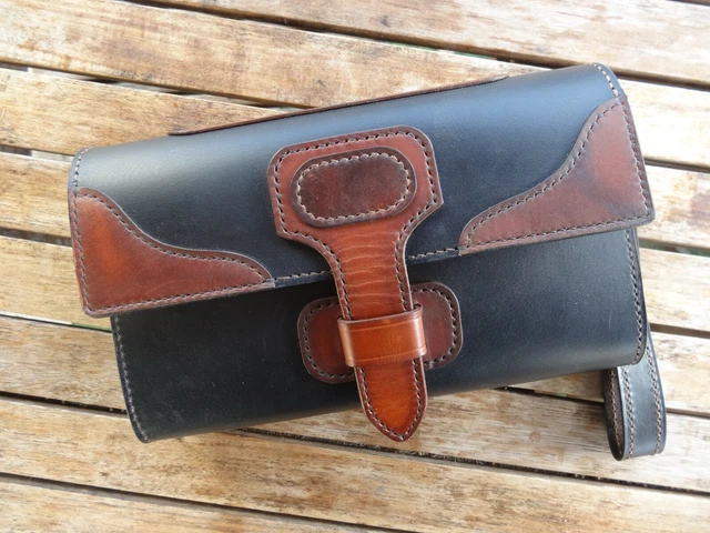 Sac Bandoulière En Cuir Marron Cognac LANCHAS - Taille Moyenne, Style Professionnel Ou Décontracté - Neuf Avec étiquette