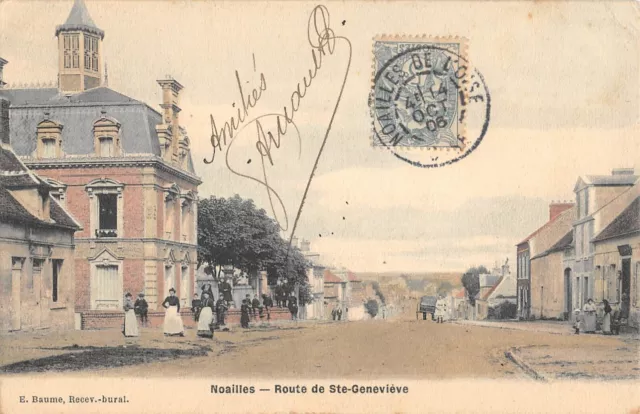 Cpa 60 Noailles / Route De Sainte Genevieve