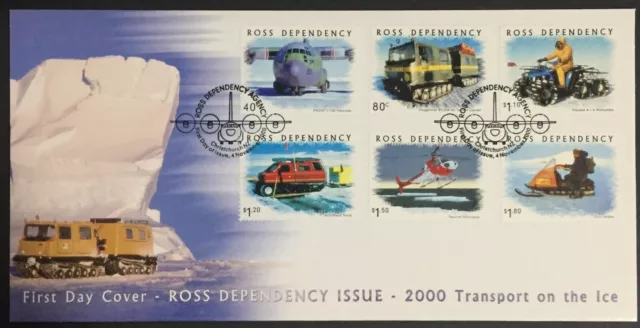 Ross Dependency - 2000 First Day Cover - Transport On Ice