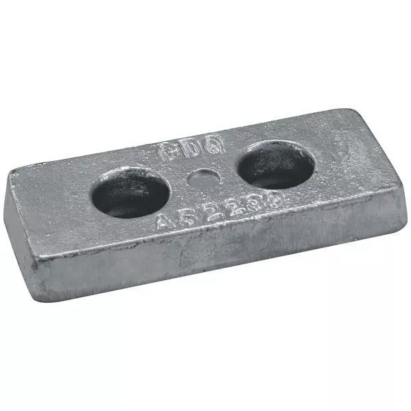 Anode Zinc Block Rectangular Bolt On 200 x 100 x 32mm