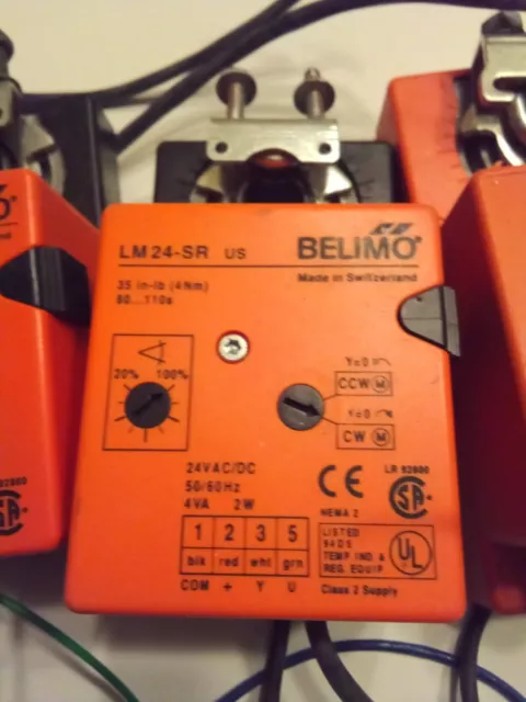 LOT of 4 - BELIMO LM24-SR-US PROPORTIONAL CONTROL DIRECT COUPLED 24V